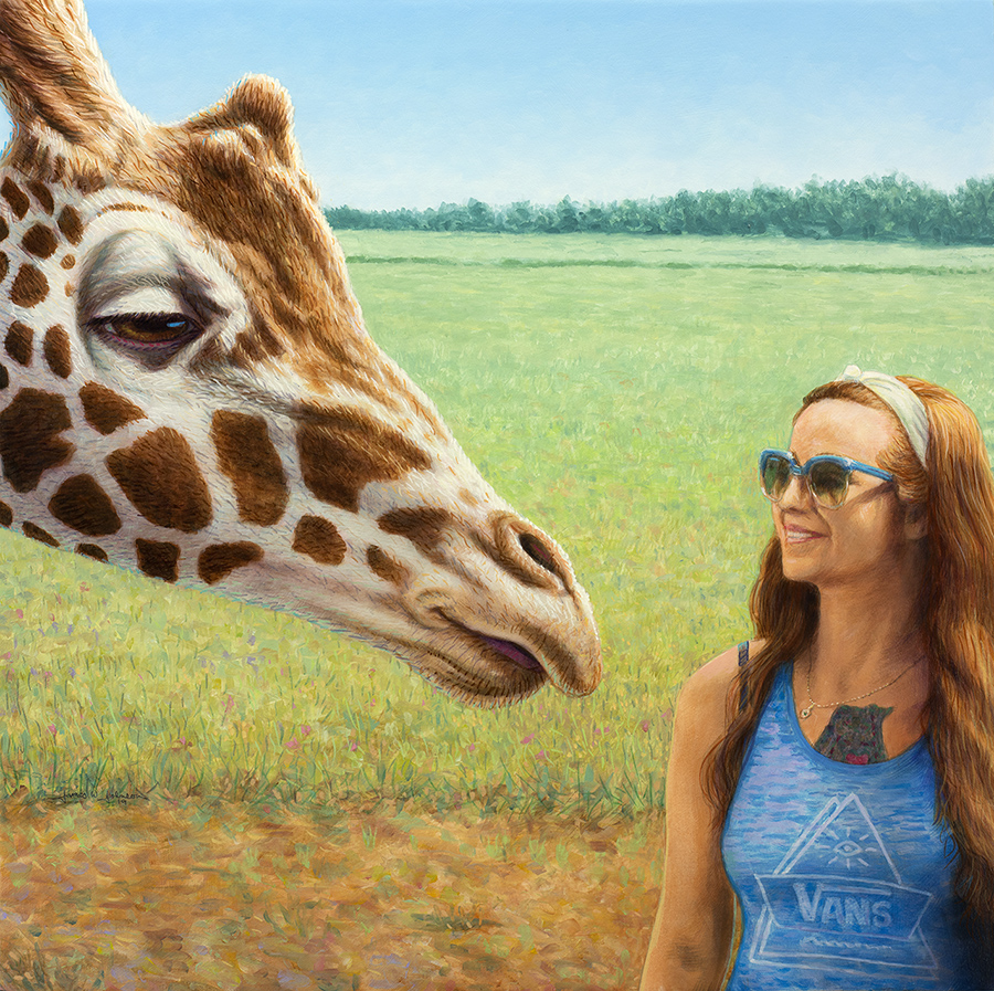 Janessa and the Giraffe